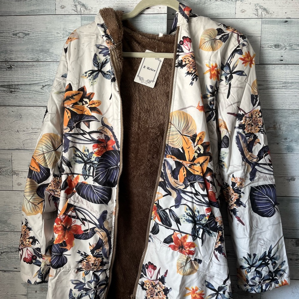 Floral print jacket